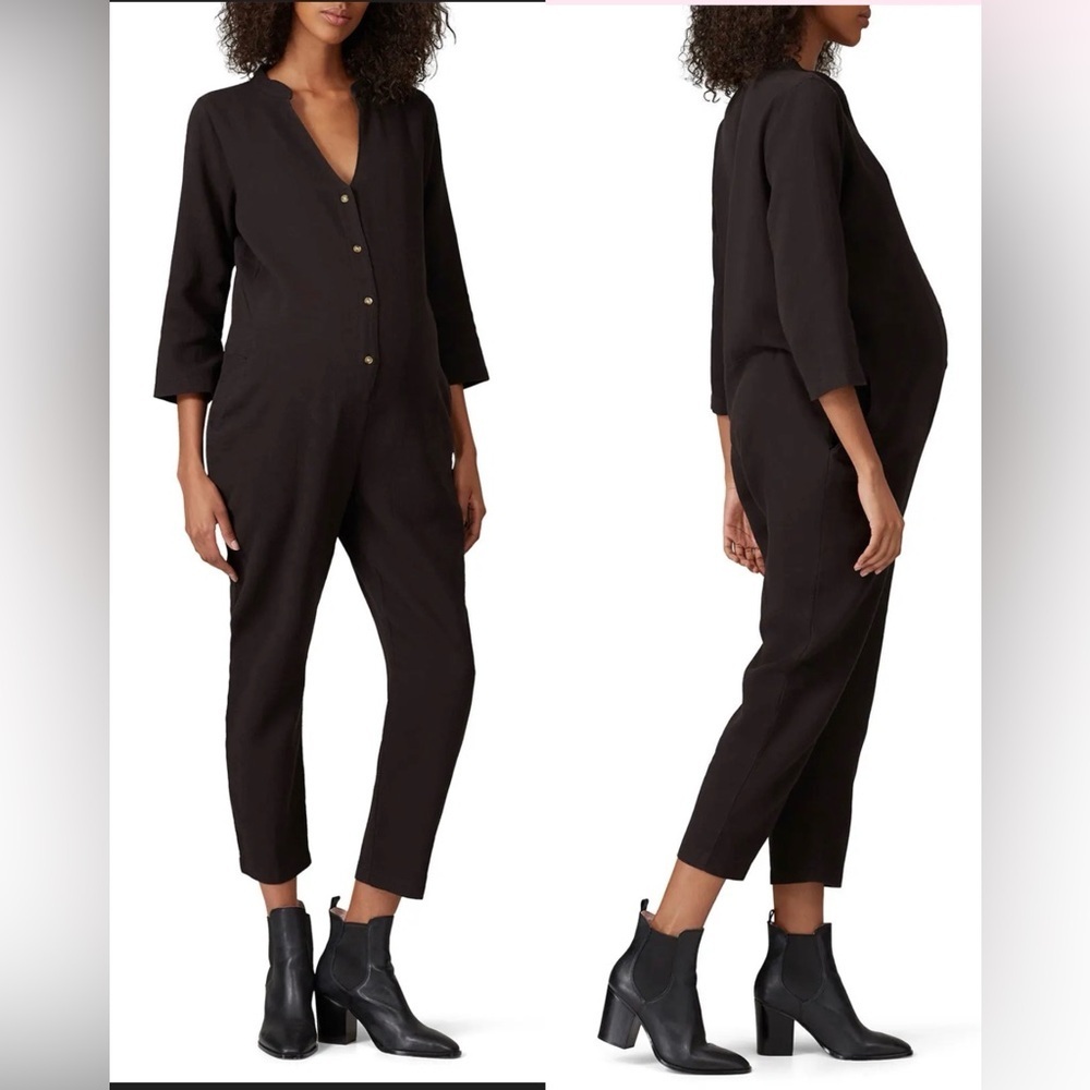 HATCH The Taylor Maternity Jumpsuit Black , size 1/size 4-6